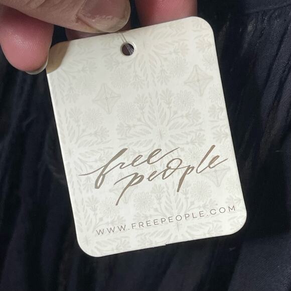 Free People 100 Degree Mini Dress Black Womens M NEW - Picture 7 of 10